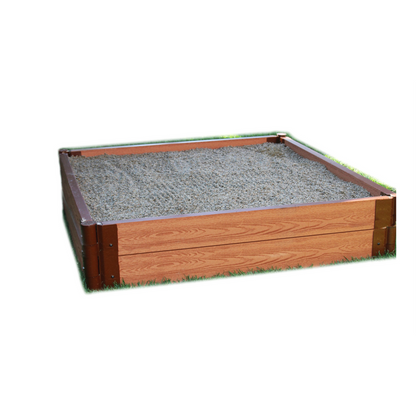 Classic Sienna 4Ft. X 4Ft. X 11In. Square Sandbox - 2" Profile