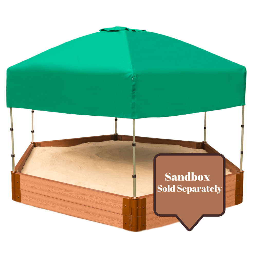 84In. X 96In. X 37In. Telescoping Hexagon Sandbox Canopy/Cover