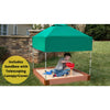 4Ft. X 4Ft. X 5.5In. Square Sandbox With Telescoping Canopy/Cover - 2" Profile