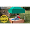 4Ft. X 4Ft. X 11In. Square Sandbox With Telescoping Canopy/Cover - 2" Profile