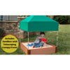4Ft. X 4Ft. X 11In. Square Sandbox With Telescoping Canopy/Cover  - 2" Profile