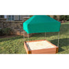 4Ft. X 4Ft. X 11In. Square Sandbox With Telescoping Canopy/Cover - 2" Profile