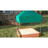 4Ft. X 4Ft. X 11In. Square Sandbox With Telescoping Canopy/Cover  - 2" Profile