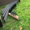 Weathered Wood Curved Playground Border 16' - 1" Profile
