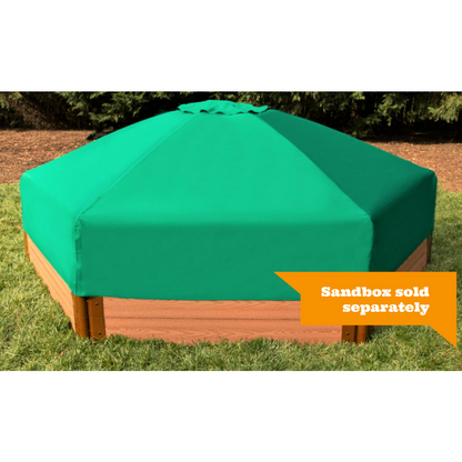 7Ft. X 8Ft. X 13.5In. Hexagonal Collapsible Sandbox Cover