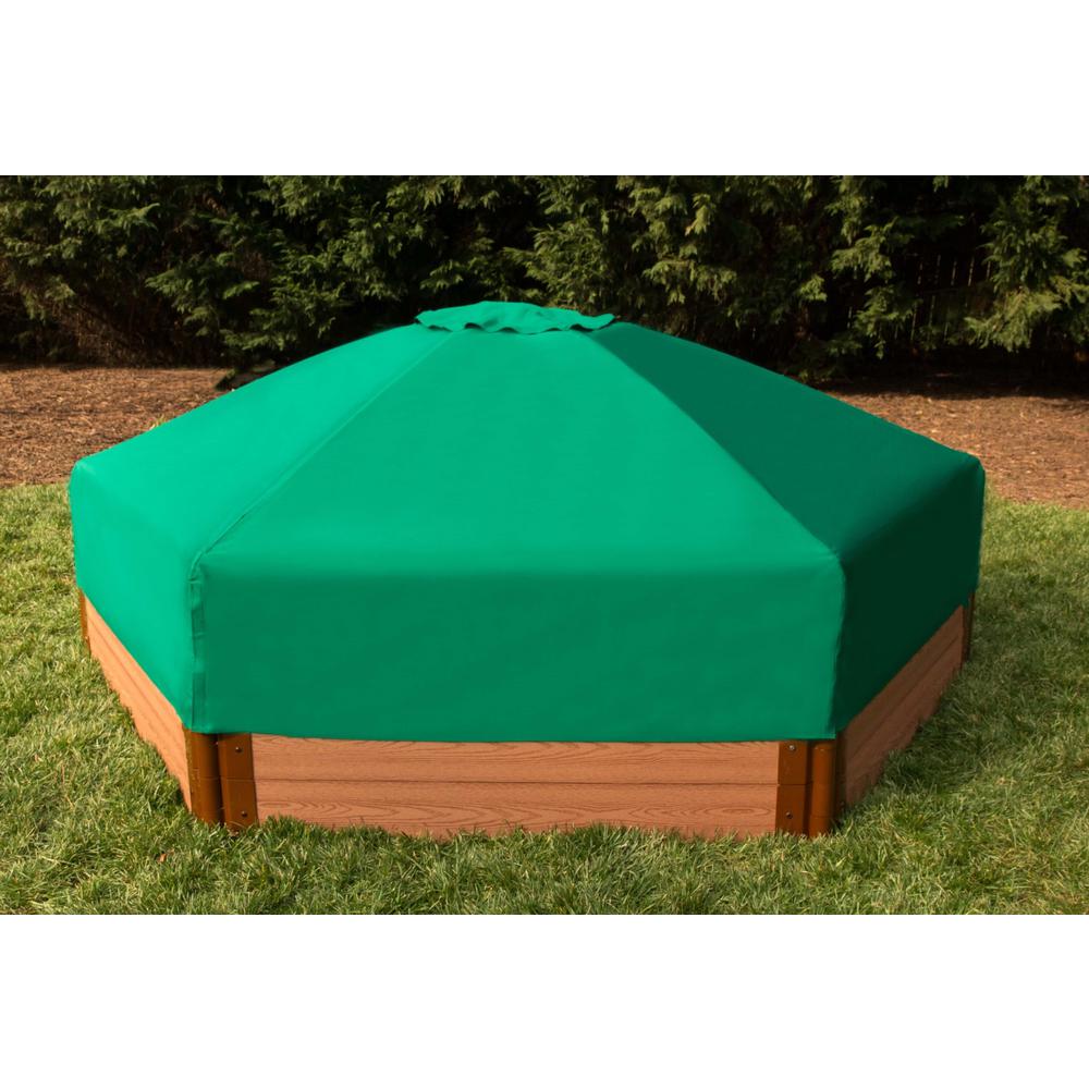7Ft. X 8Ft. X 13.5In. Hexagonal Collapsible Sandbox Cover