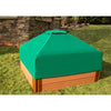 4Ft. X 4Ft. X 11In. Square Sandbox With Collapsible Cover - 2" Profile