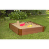 4Ft. X 4Ft. X 11In. Square Sandbox With Collapsible Cover - 2" Profile
