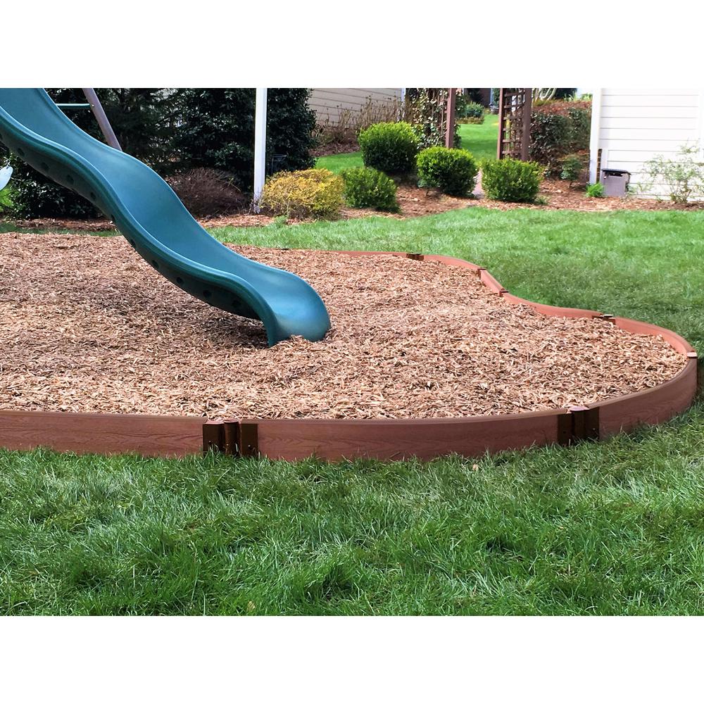 Classic Sienna Curved Playground Border 16’ – 1” Profile