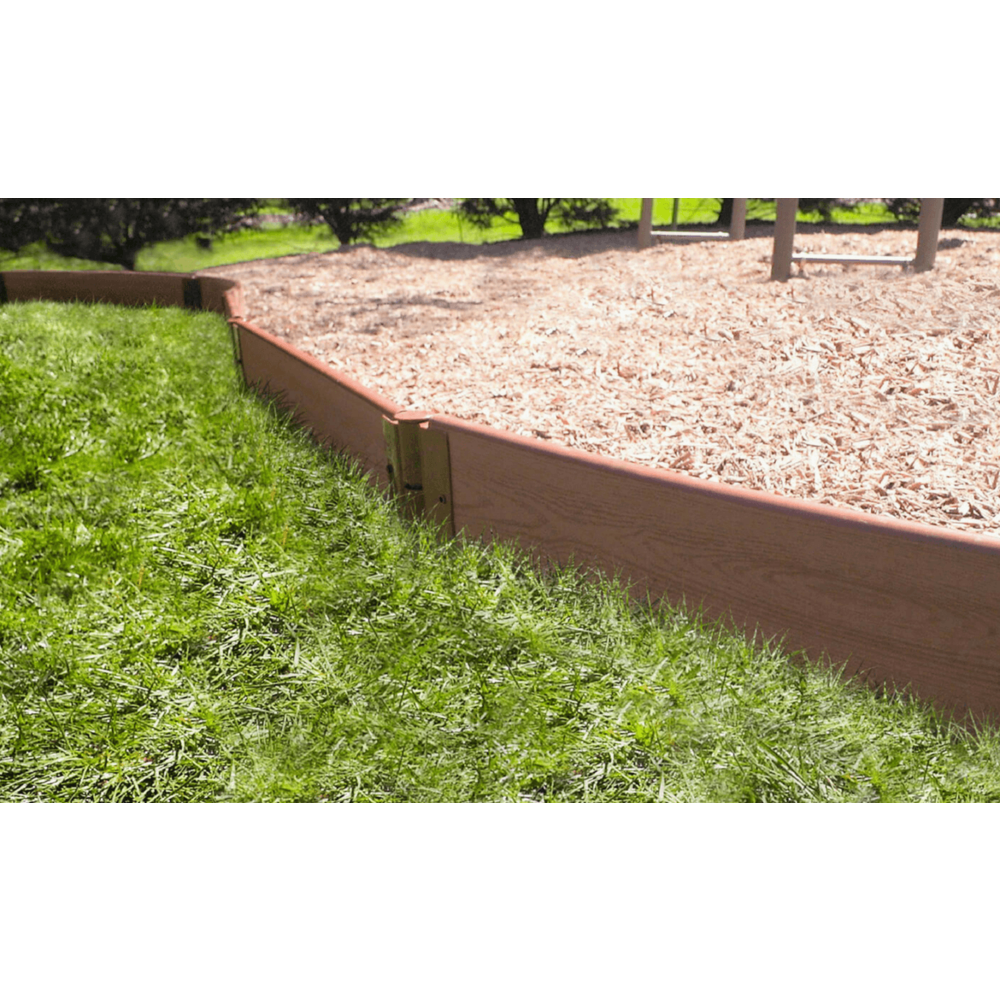 Classic Sienna Straight Playground Border Kit 32' - 1" Profile