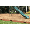 Classic Sienna Straight Playground Border Kit 32' - 1" Profile