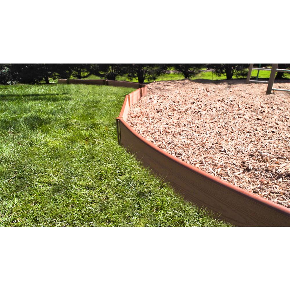 Classic Sienna Curved Playground Border Kit 32' - 1" Profile
