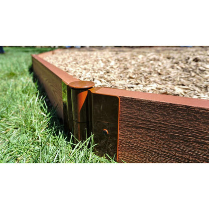 Classic Sienna Straight Playground Border Kit 32' - 2" Profile