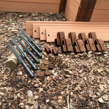 Classic Sienna Straight Playground Border Kit 64' - 1" Profile