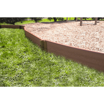 Classic Sienna Straight Playground Border Kit 64' - 1" Profile