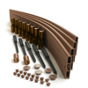 Classic Sienna Curved Playground Border Kit 64' - 1" Profile