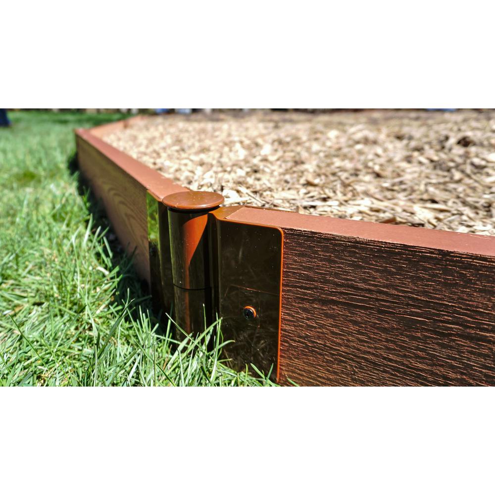 Classic Sienna Straight Playground Border Kit 64' - 2" Profile