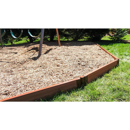 Classic Sienna Straight Playground Border Kit 64' - 2" Profile