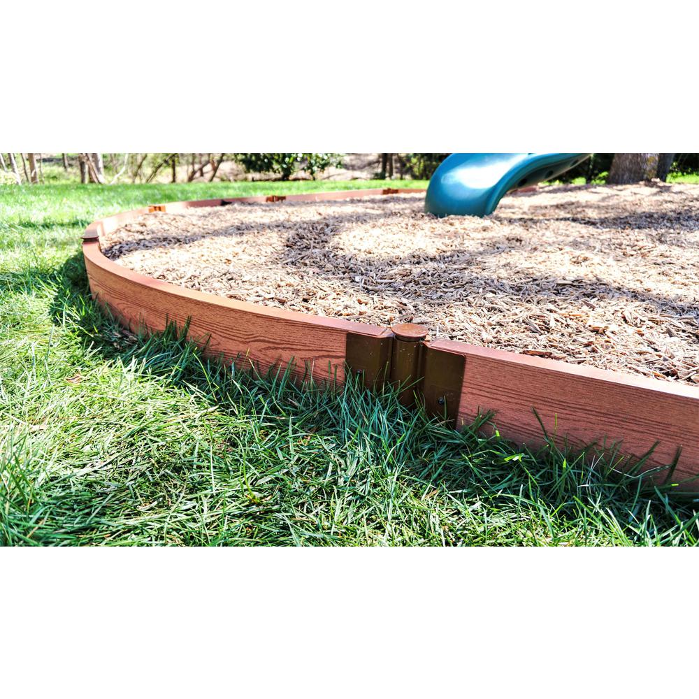Classic Sienna Curved Playground Border Kit 64' - 2" Profile