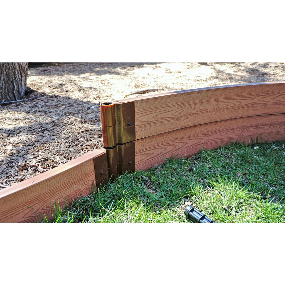 Classic Sienna Curved Playground Border Kit 64' - 2" Profile