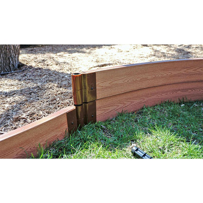 Classic Sienna Curved Playground Border Kit 64' - 2" Profile