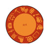 Kid Essentials STEAM 5'4" Round Area Rug in Color Technology