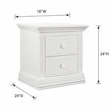 Sorelle Providence Nightstand,Vintage White Color