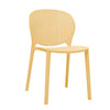 Midcentury Polypropylene Kids Side Chair, Set Of 4, Yellow