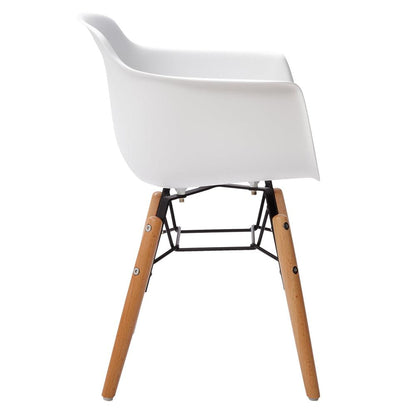 Midcentury Polypropylene Kids Side Chair, Set Of 4