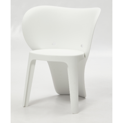 Elephant Polypropylene Kids Chair, Set of 4, White