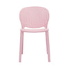 Midcentury Polypropylene Kids Side Chair, Set Of 4, Pink