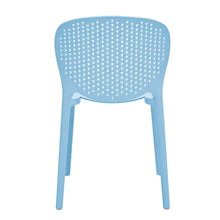 Midcentury Polypropylene Kids Side Chair, Set Of 4, Blue