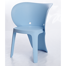 Elephant Polypropylene Kids Chair, Set of 4, Blue