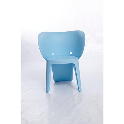 Elephant Polypropylene Kids Chair, Set of 4, Blue