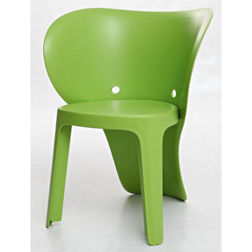 Elephant Polypropylene Kids Chair, Set of 4, Green
