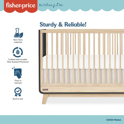 Fisher Price Siesta 3-in-1 Convertible Crib by Dream On Me