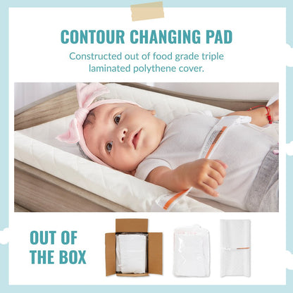 Dream On Me Compressed Contour Changing Pad, White