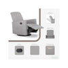 Evolur Raleigh Basic Glider |Recliner| Rocker, 610-LTGRY
