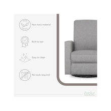 Evolur Raleigh Basic Glider |Recliner| Rocker, 610-LTGRY