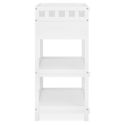 Dream On Me Doula Changing Table in White with Natutal, JPMA certified