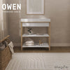 Dream On Me Owen Changing Table in Vintage White Oak, JPMA Certified