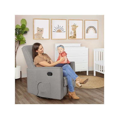 Evolur Raleigh Basic Glider |Recliner| Rocker, 610-LTGRY