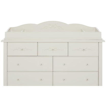 Evolur Aurora Change Tray Full Assembly I Lasting Quality I Intricate Ribbon Bow Scrollwork, 851NT-FW
