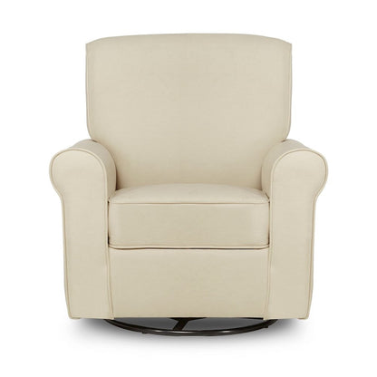 Evolur London Upholstered 360 Swive l Glider I Rocker I Nursery Glider I Durable Soft Fabric, 614-SHELL