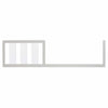 Evolur Acrylic Millennium 4 in 1 Convertible Crib  Toddler Rail I Easily Coverts to Toddler Bed and I Acrylic Slats , 702AC-PG