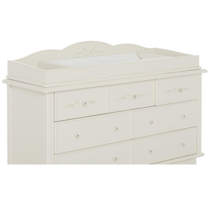 Evolur Aurora Change Tray Full Assembly I Lasting Quality I Intricate Ribbon Bow Scrollwork, 851NT-FW