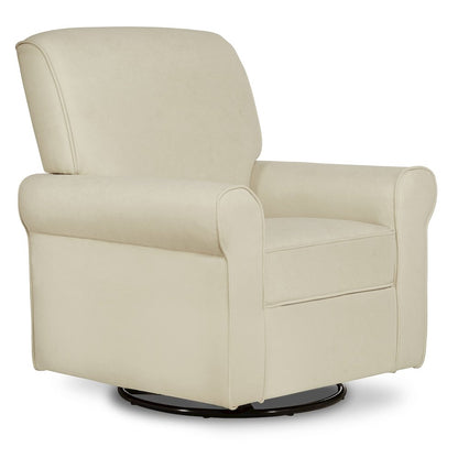 Evolur London Upholstered 360 Swive l Glider I Rocker I Nursery Glider I Durable Soft Fabric, 614-SHELL