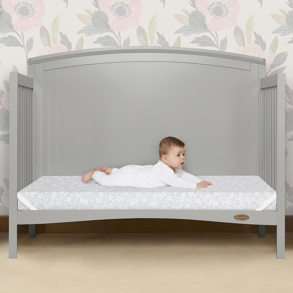 Dream On Me, Orthopedic Extra Firm Foam  Standard Crib Mattress, Grey