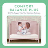 Evolur Coco, Comfort Lite Plus Natural Copper Infused Fiber Crib And Toddler Mattress I Waterproof I Green Guard Gold Certified I Removable Cover I 5’ Mattress I Foam Encasement For Superior And Stabi