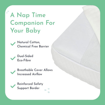 Evolur Sleep, Comfort  Lite Plus Fiber Crib And Toddler Mattress I Waterproof I Green Guard Gold Certified I Removable Cover